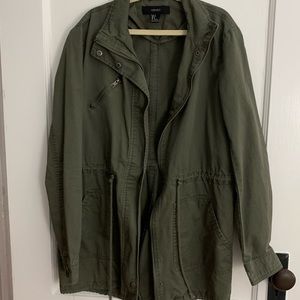Forever 21 Green Button Up Jacket